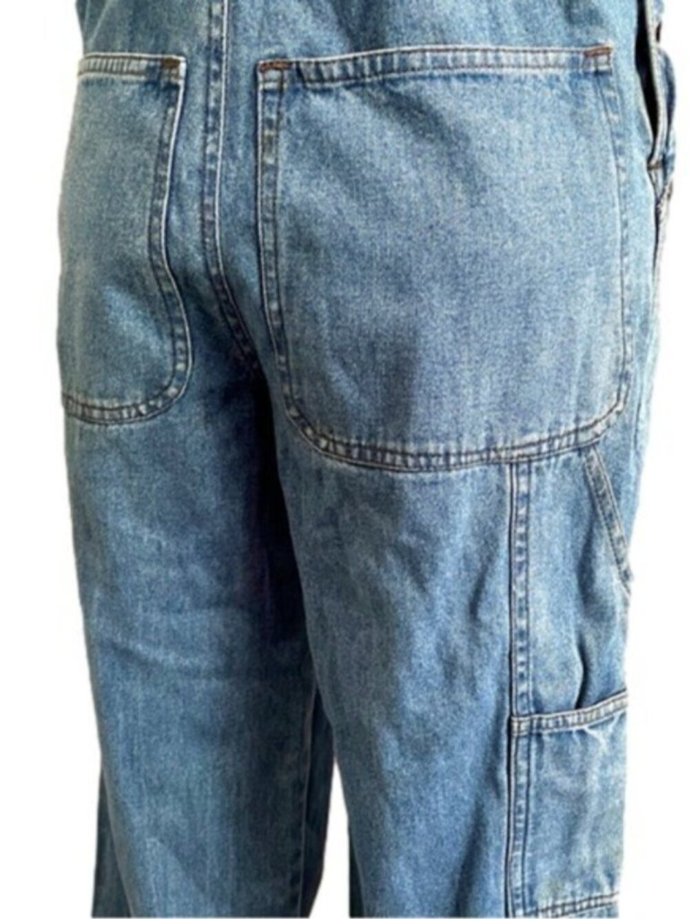 Vintage Guess Straight Leg Denim Bib Overalls - XS/S - Picture 11 of 13